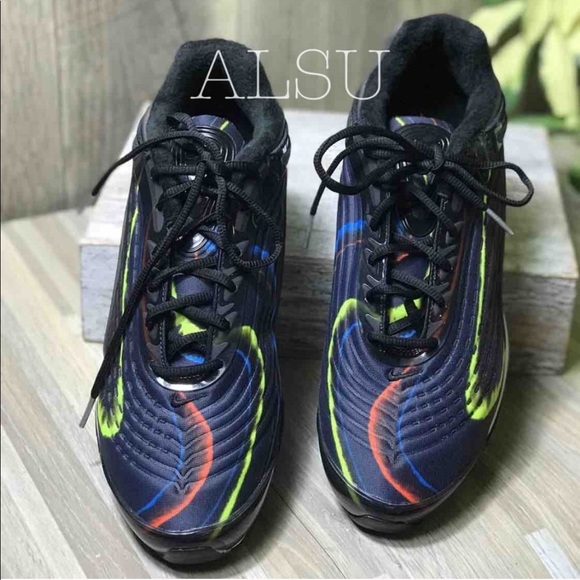 Nike Air Max Deluxe BLACK MIDNIGHT NAVY M AUTHENTI - Picture 4 of 8